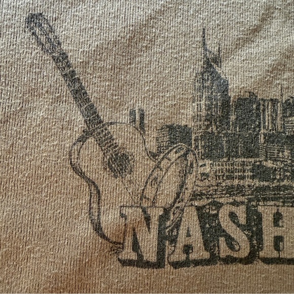 Brandy Melville John Galt Nashville T-Shirt Women Size Small Brown Retro Country - Picture 9 of 10